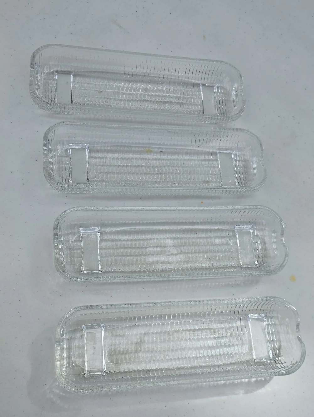 Set of 4 Glass Corn Dishes
